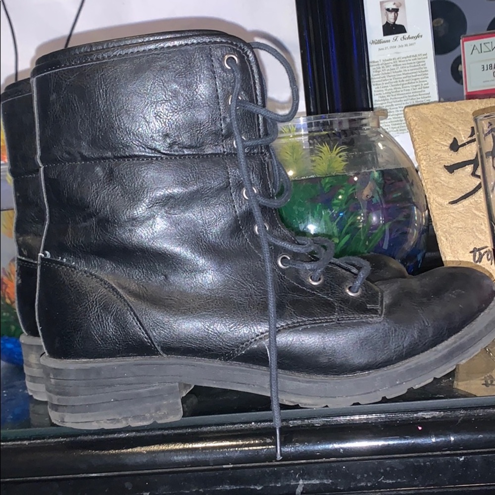 Black ankle boots